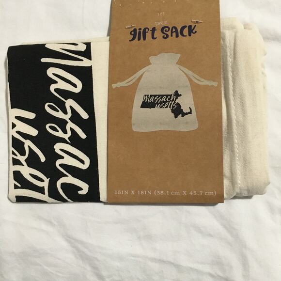 Lot of 5 NEW WITH TAG cotton sacks MASSACHUSETTS - Picture 2 of 4